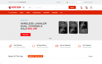 Ecommerce Online Site for Broadcasting & Telecommunication Products